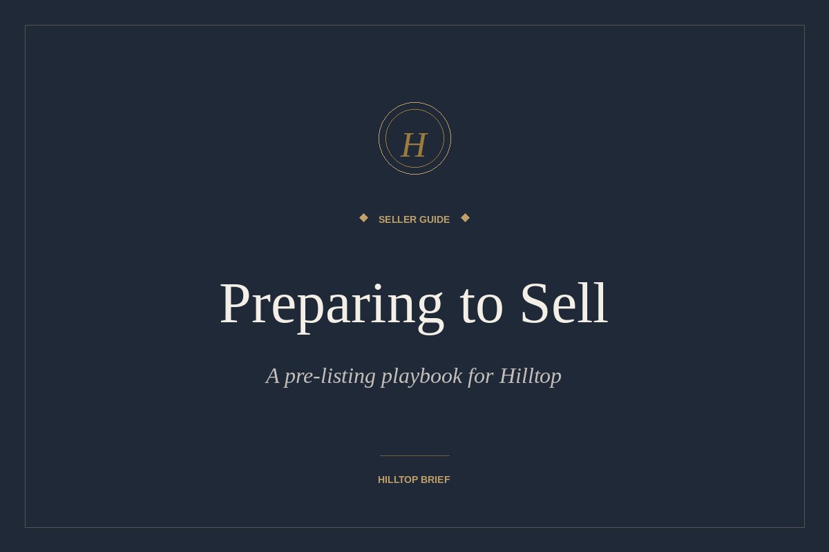 Pre-listing playbook for selling a home in Hilltop, Denver
